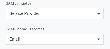 SAML settings