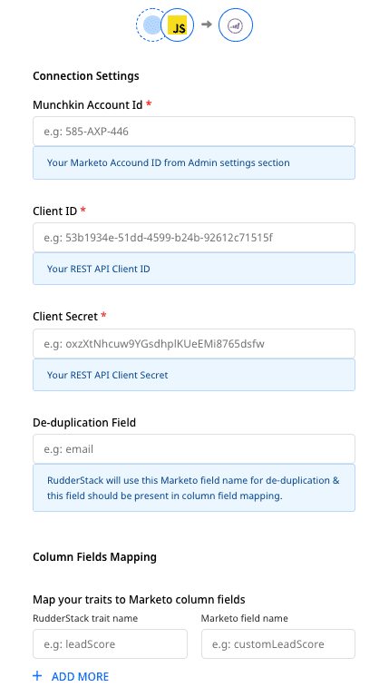 marketo lead import connection settings